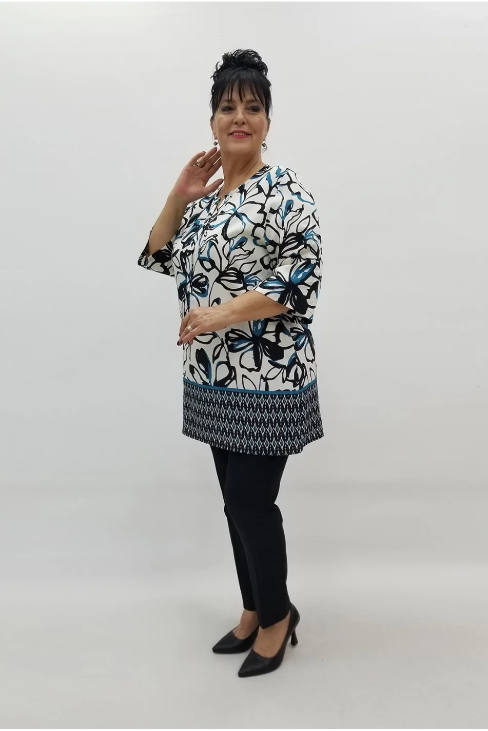 Miraggio Büyük Beden Bluz 99164 EKRU