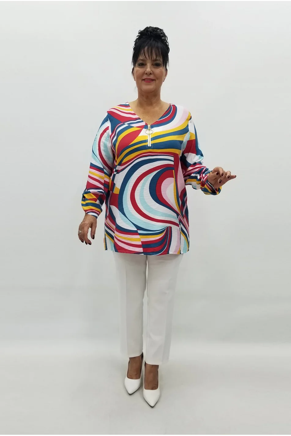 Miraggio Büyük Beden Bluz 99168 ORJİNAL