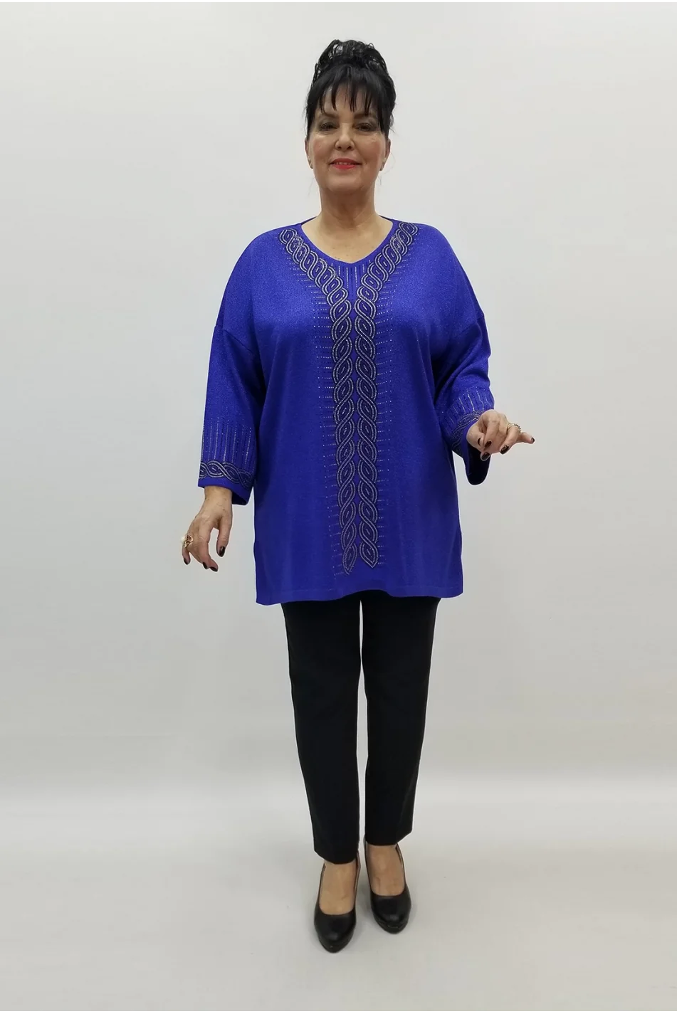 Miraggio Büyük Beden Bluz 99226 SAKS