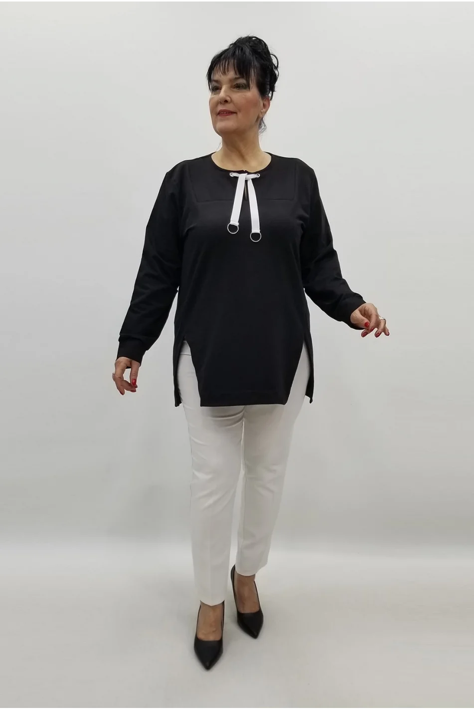 Miraggio Büyük Beden Bluz 99400 SİYAH