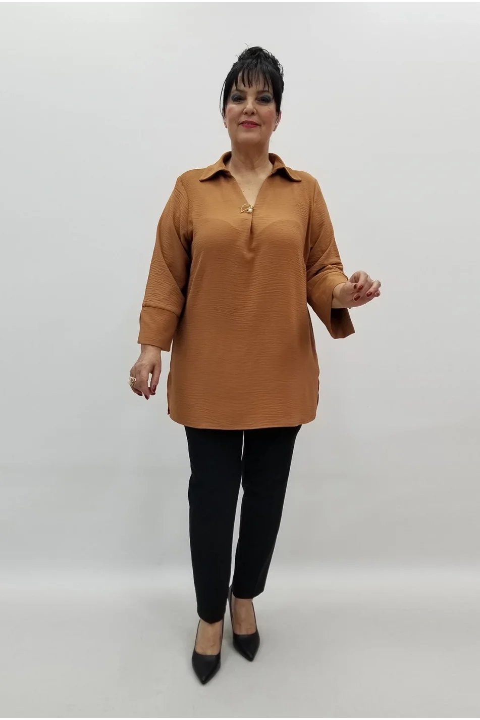 Miraggio Büyük Beden Bluz 99507 TARÇIN