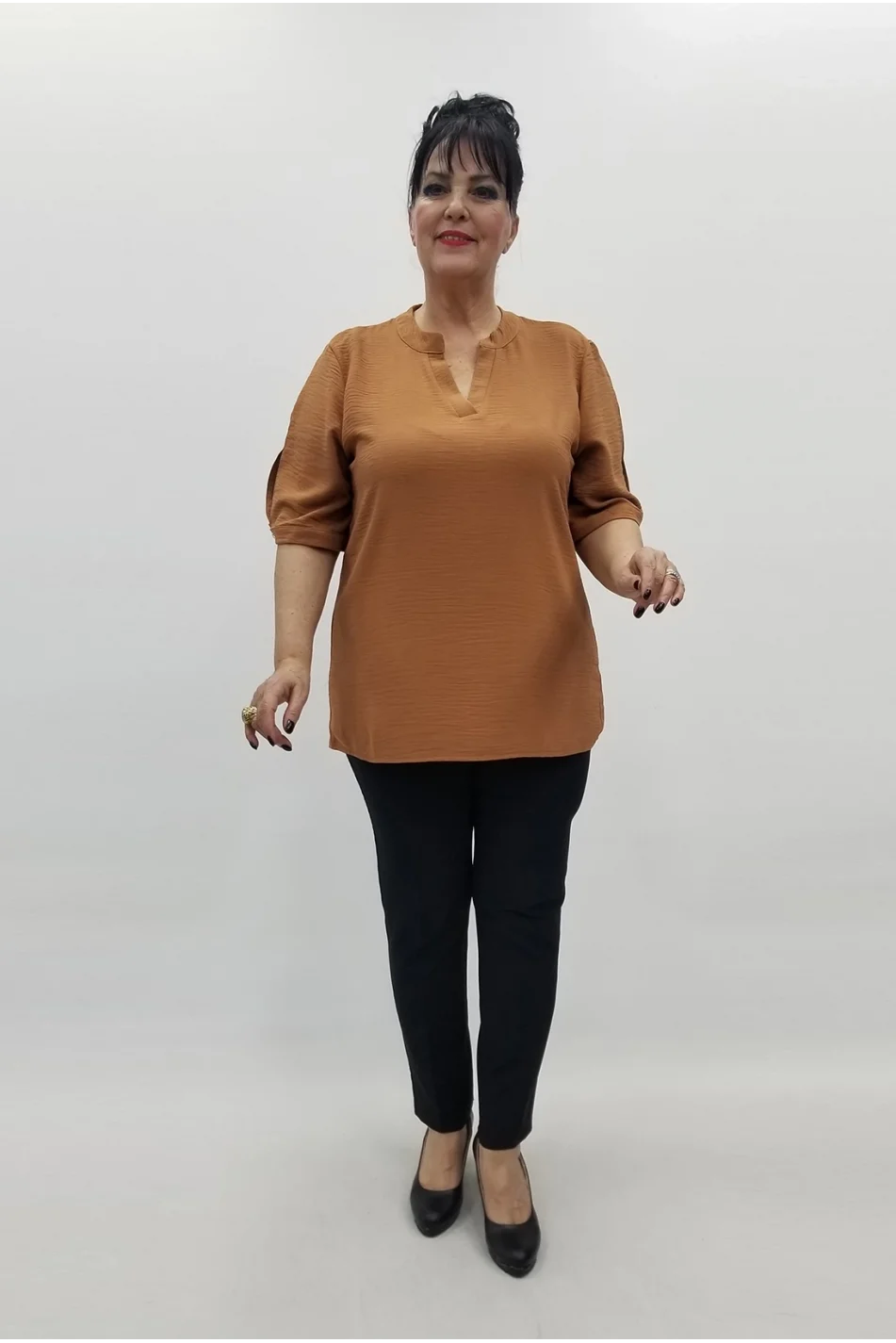 Miraggio Büyük Beden Bluz 99512 TARÇIN