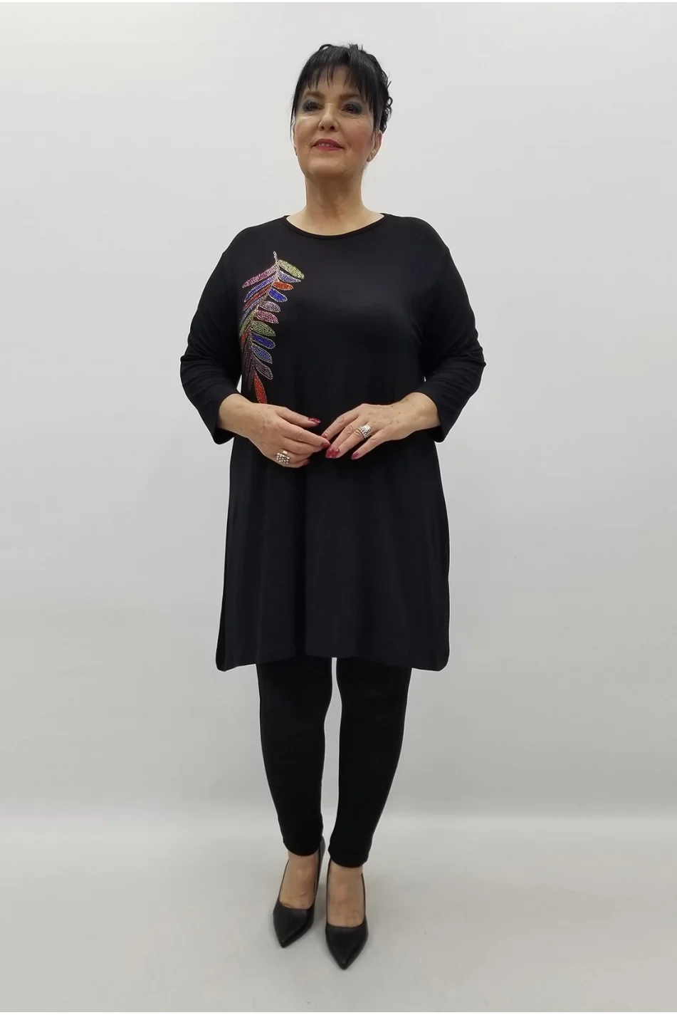 Miraggio Büyük Beden Bluz 99649 SİYAH