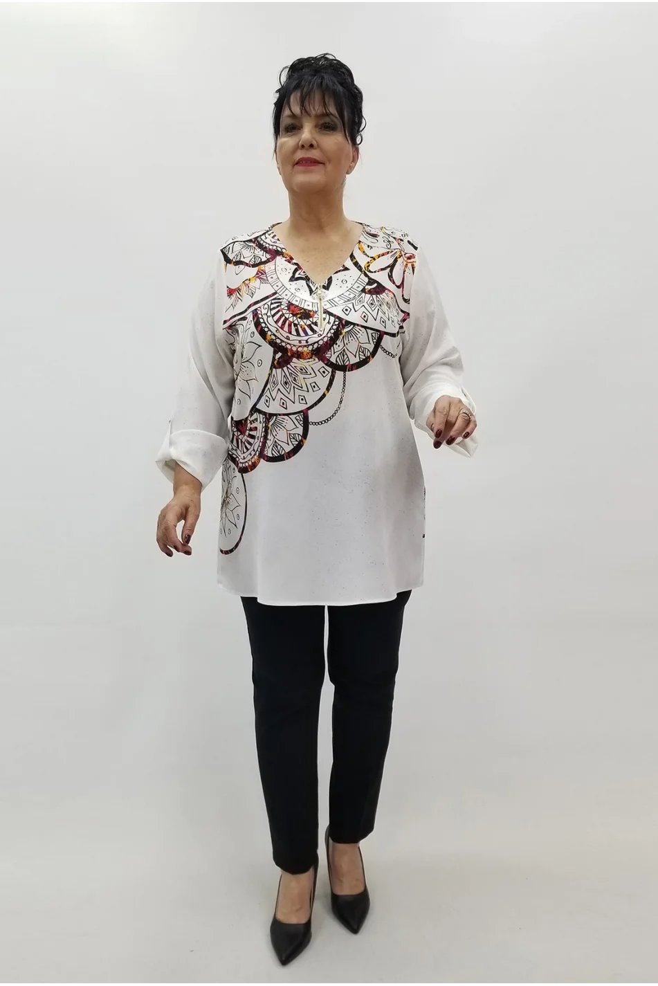 Miraggio Büyük Beden Bluz 99674 ORJİNAL