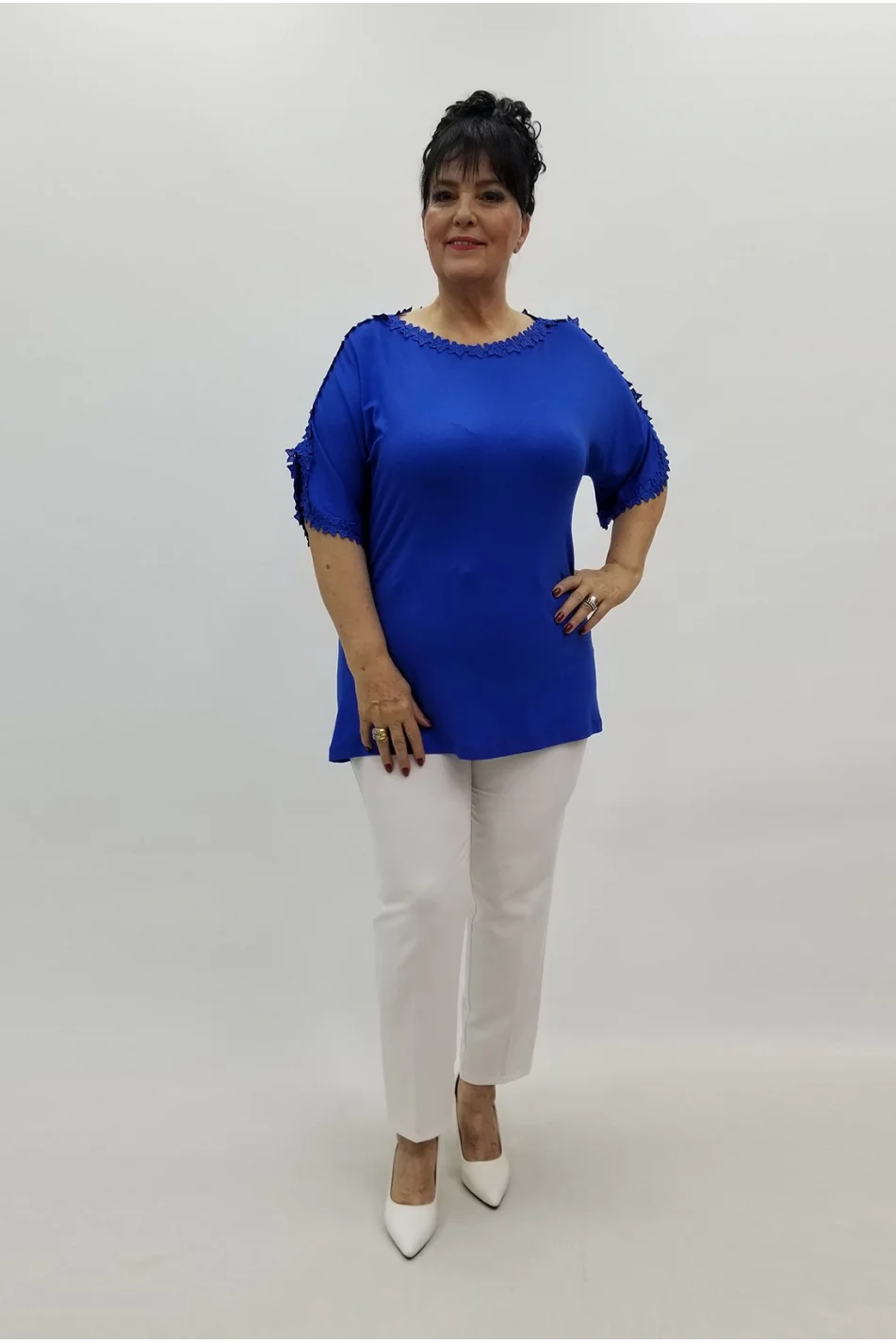 Miraggio Büyük Beden Bluz 99702 SAKS