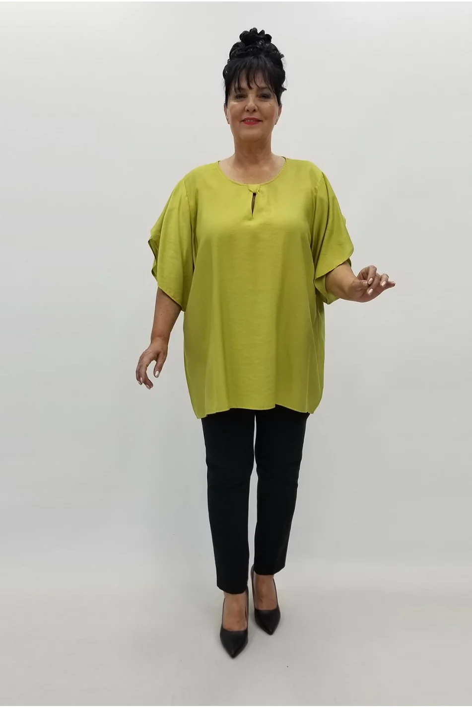 Miraggio Büyük Beden Bluz 99789 OLİVE