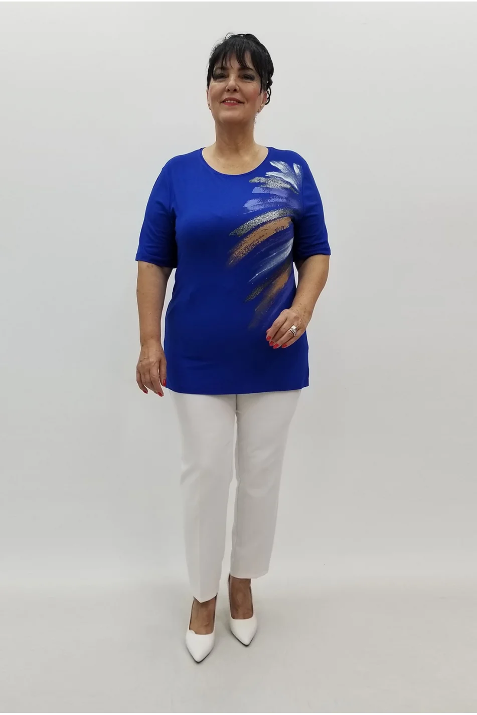 Miraggio Büyük Beden Bluz 99826 SAKS