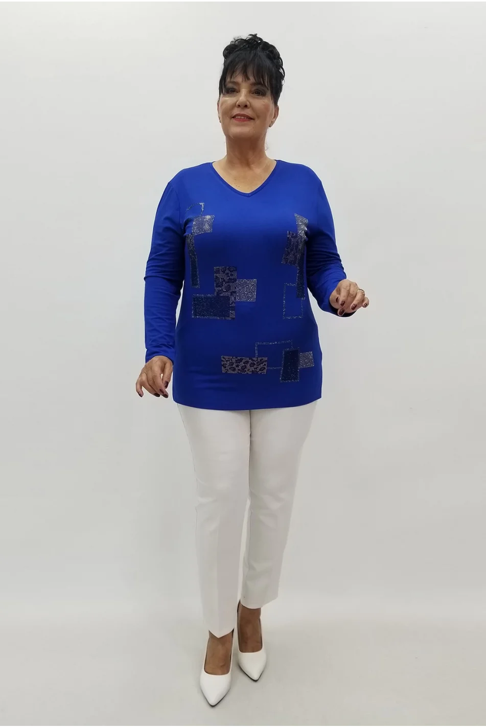 Miraggio Büyük Beden Bluz 99833 SAKS