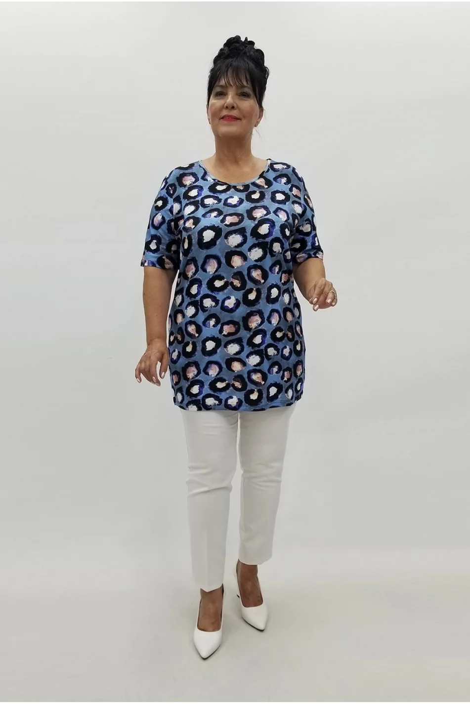 Miraggio Büyük Beden Bluz 99843 İNDİGO