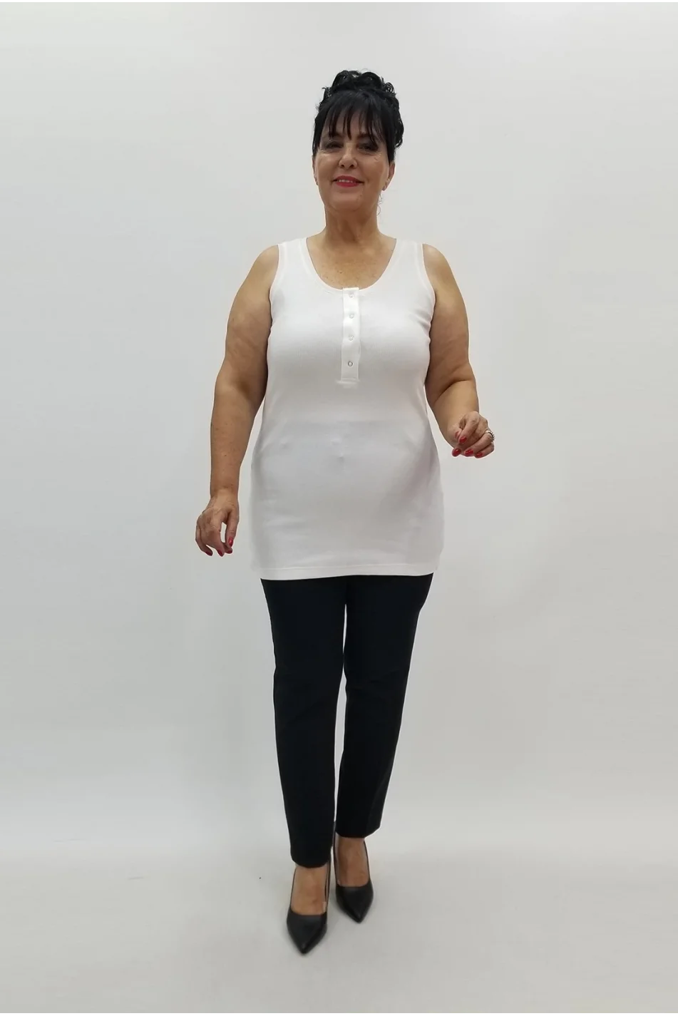 Miraggio Büyük Beden Bluz 99844 BEYAZ