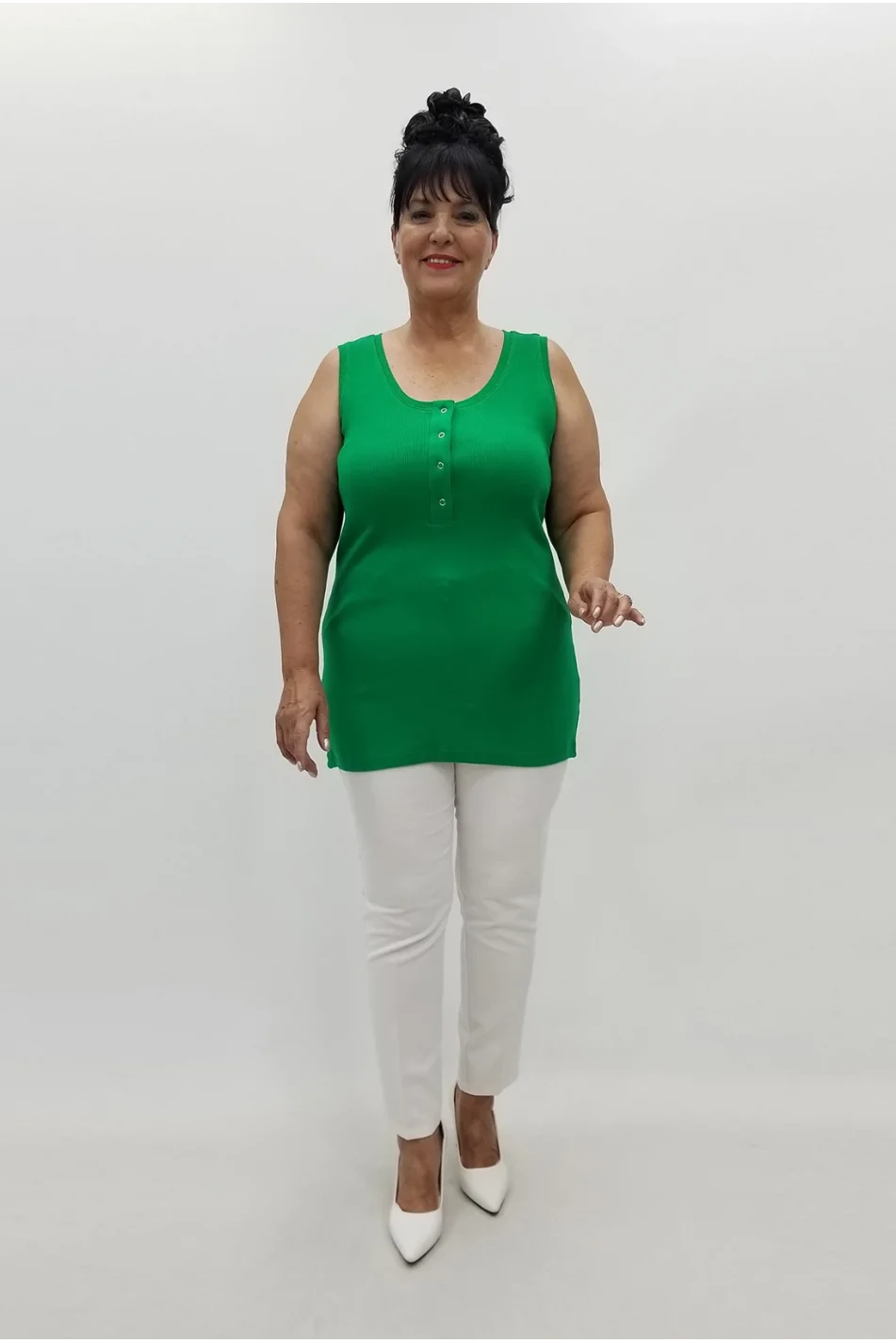 Miraggio Büyük Beden Bluz 99844 YEŞİL