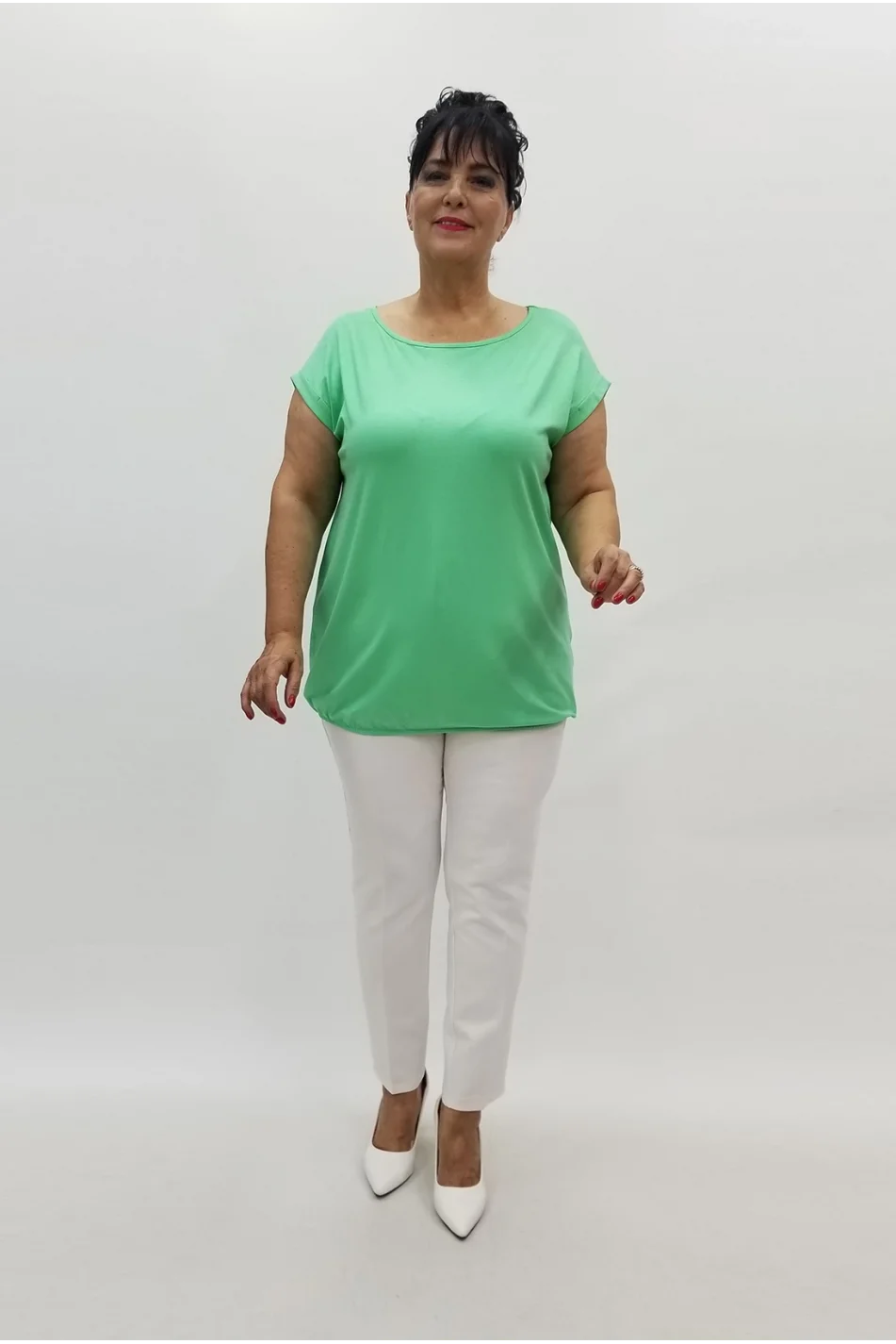 Miraggio Büyük Beden Bluz 99855 A.YEŞİL