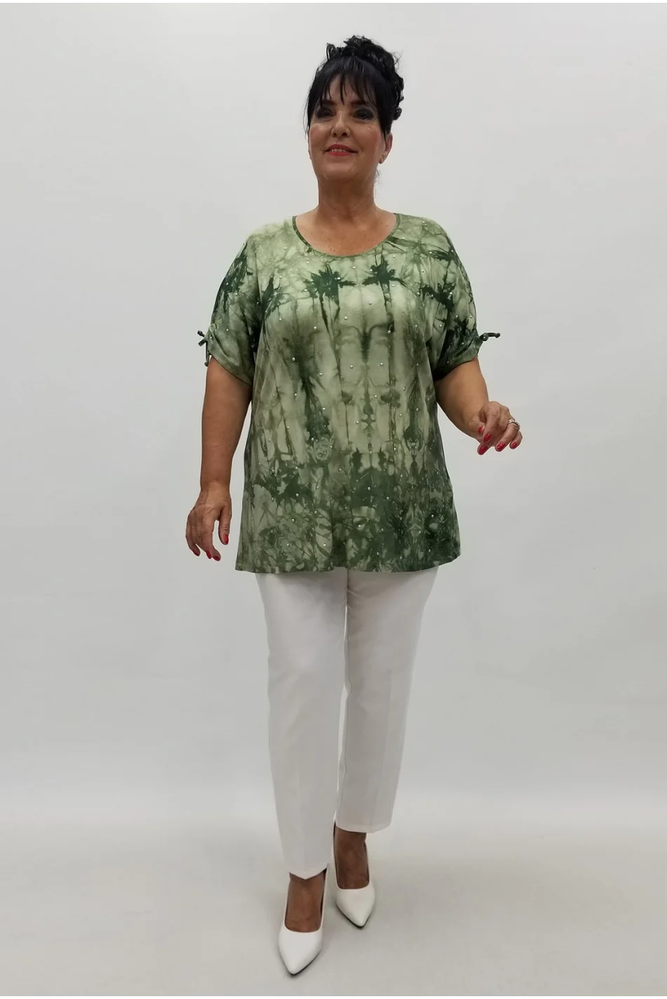 Miraggio Büyük Beden Bluz 99917 HAKİ