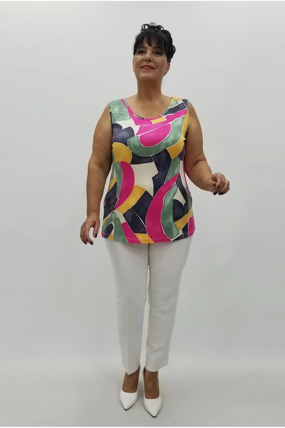 Miraggio Büyük Beden Bluz 99952 FUŞYA