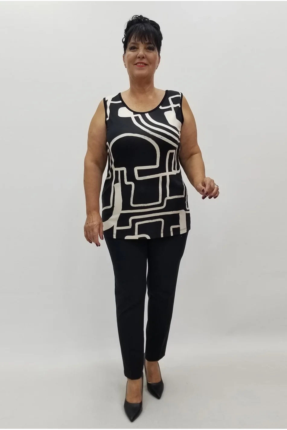 Miraggio Büyük Beden Bluz 99952 SİYAH