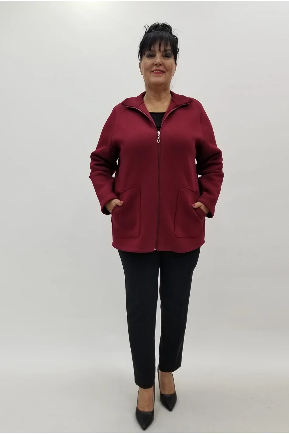 Miraggio Büyük Beden Ceket 4008 BORDO