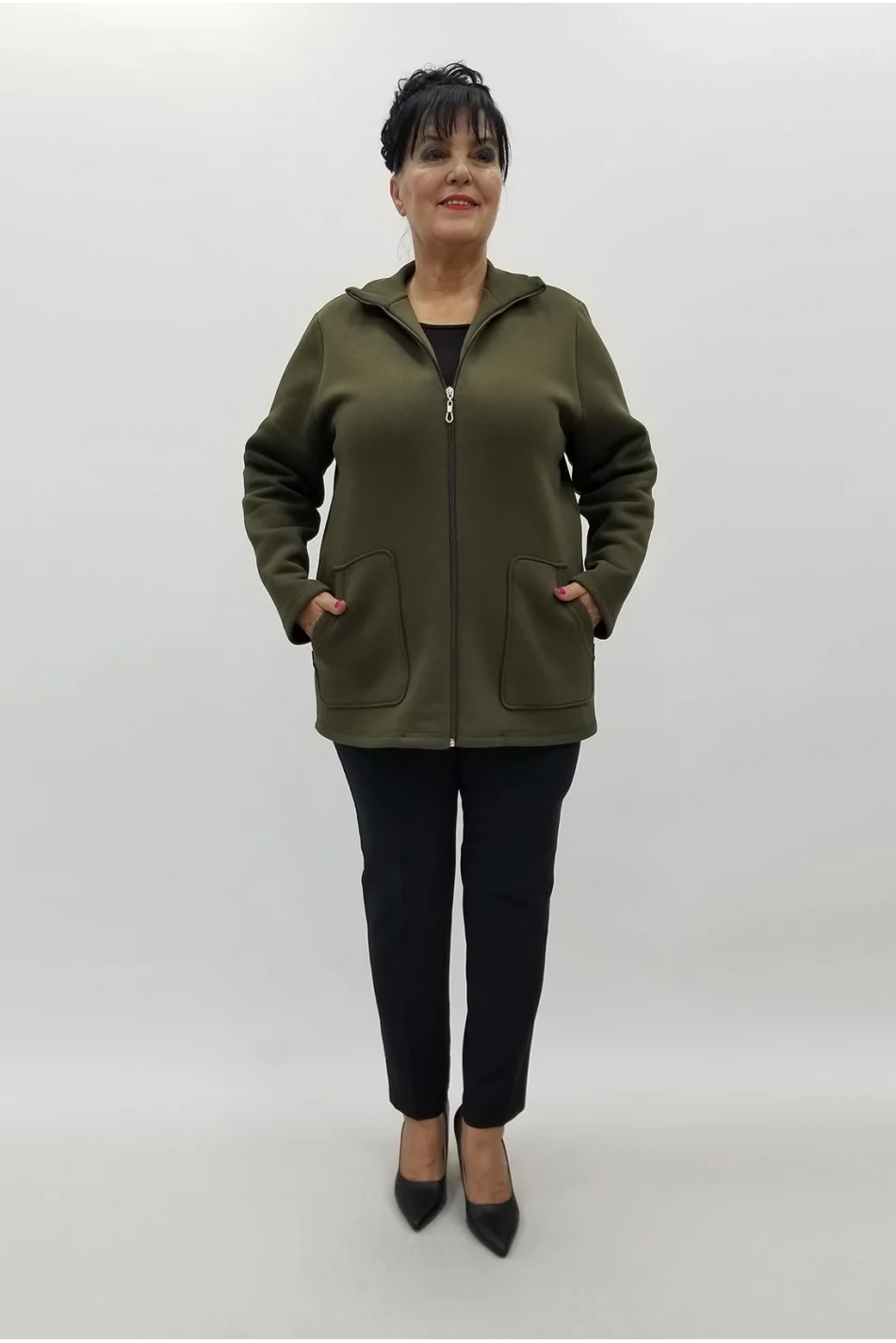 Miraggio Büyük Beden Ceket 4008 HAKİ