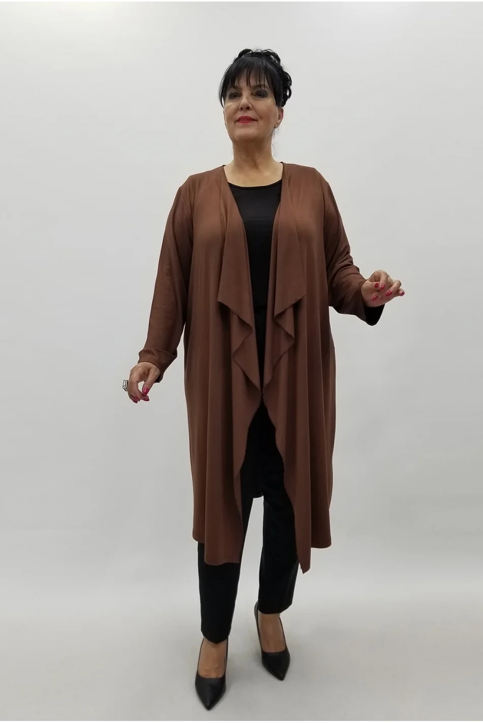 Miraggio Büyük Beden Ceket 4017 KAHVE