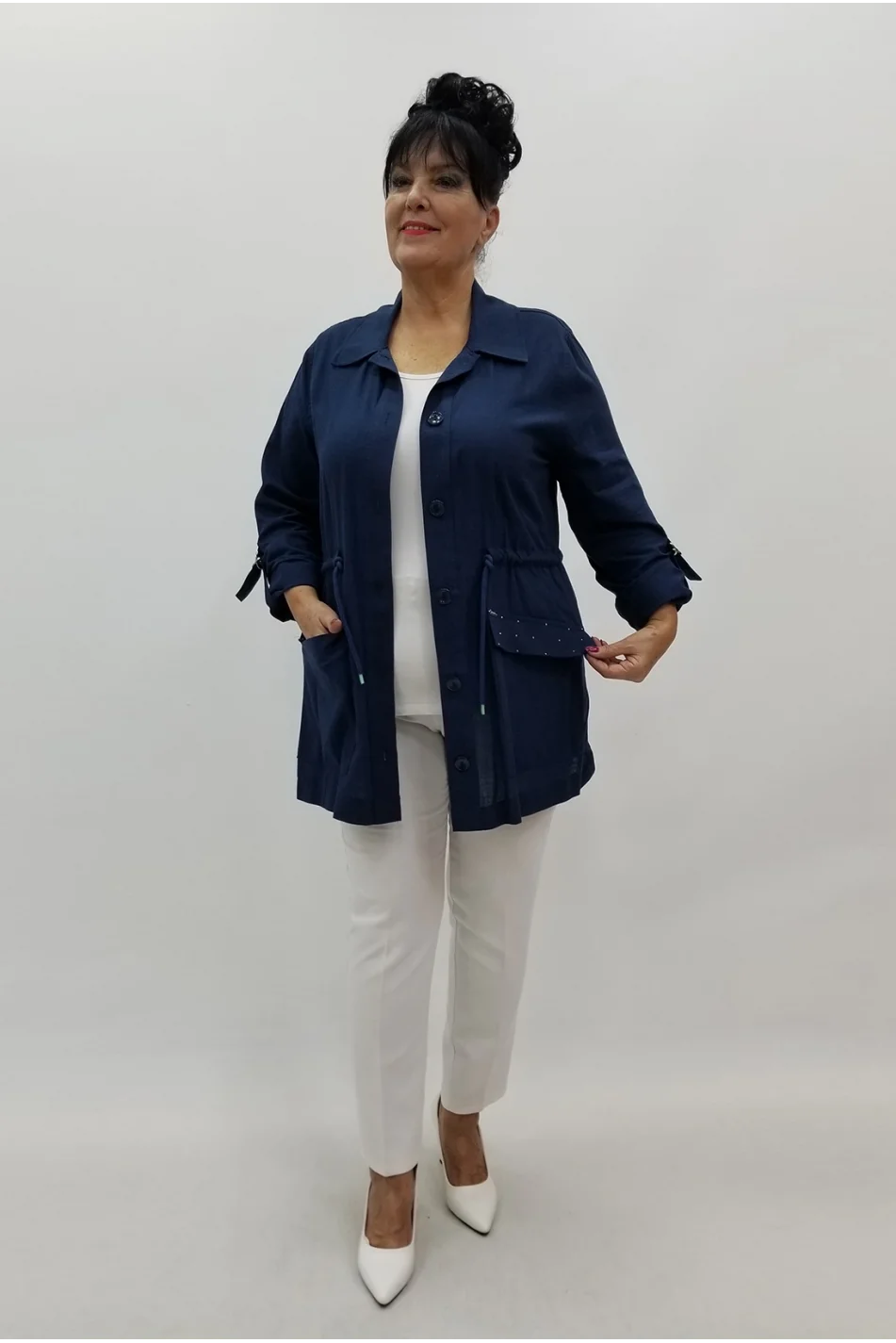 Miraggio Büyük Beden Ceket 4035 LACİVERT