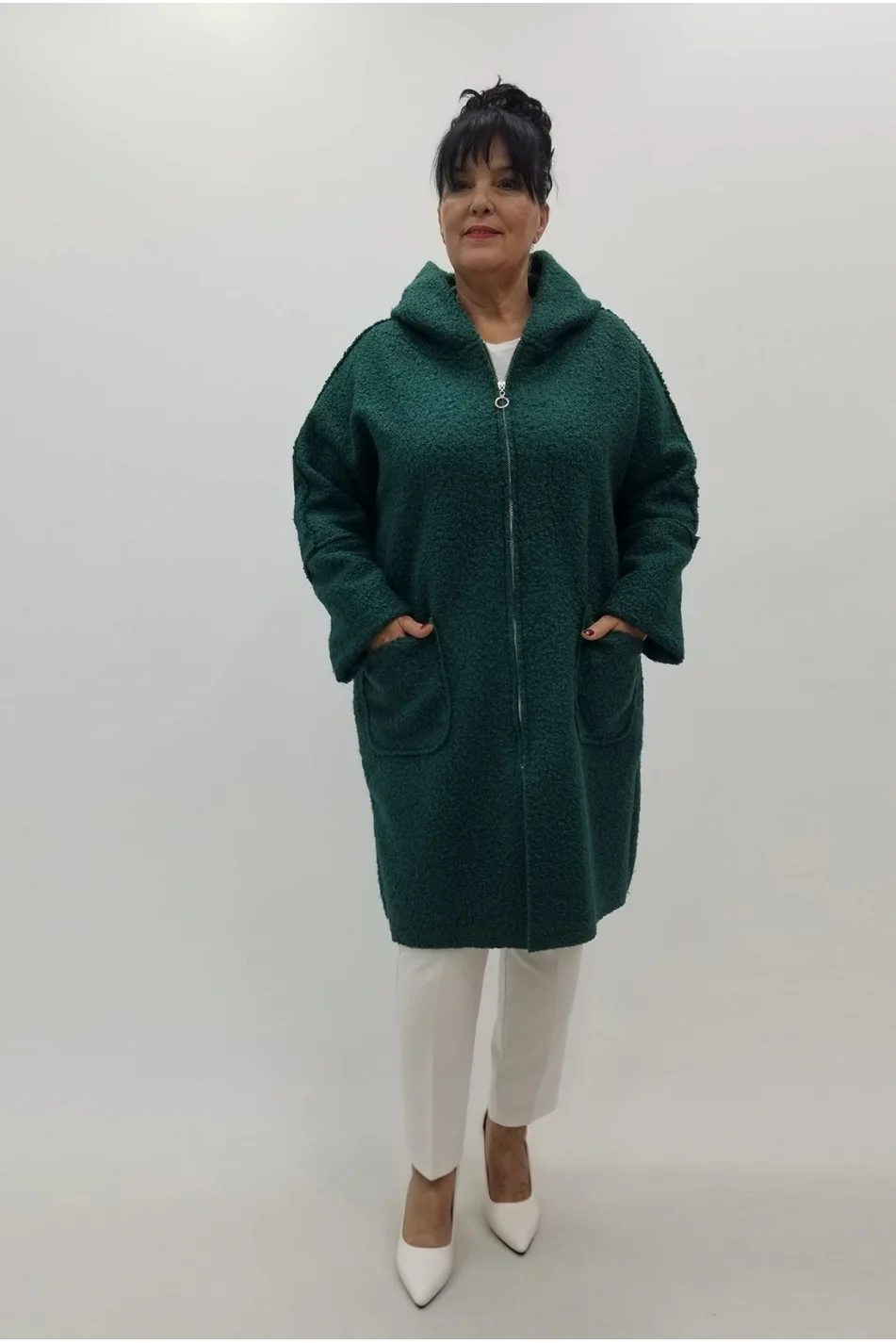 Miraggio Büyük Beden Ceket 4076 YEŞİL