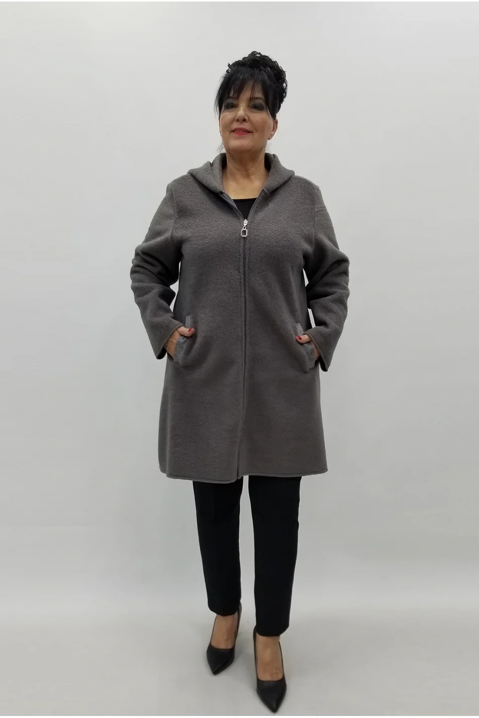 Miraggio Büyük Beden Ceket 4082 FÜME