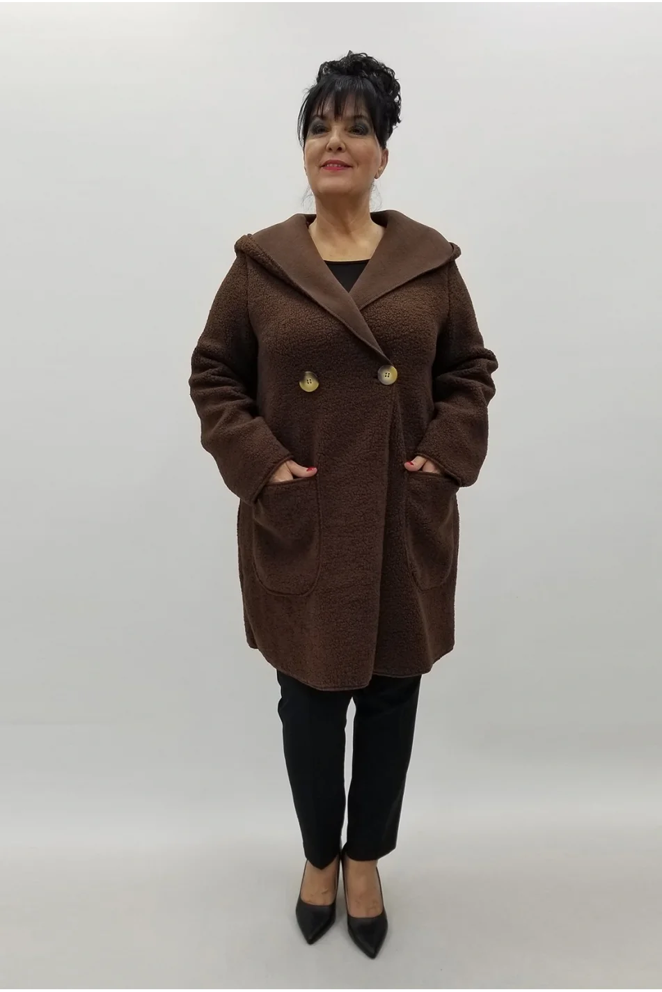 Miraggio Büyük Beden Ceket 4083 KAHVE