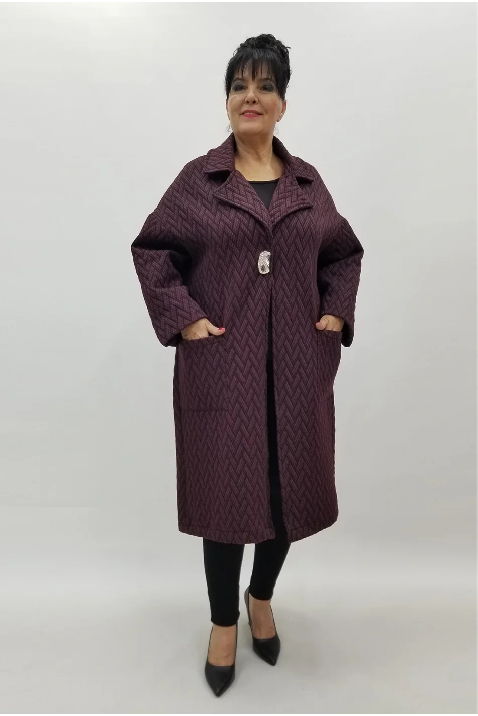 Miraggio Büyük Beden Ceket 4124 BORDO