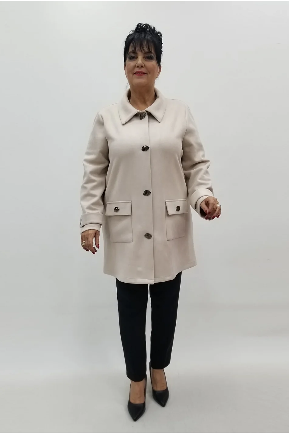 Miraggio Büyük Beden Ceket 4146 TAŞ