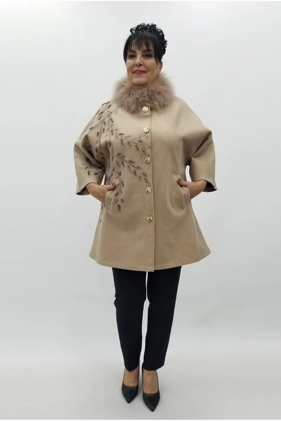 Miraggio Büyük Beden Ceket 4153 A-KAHVE