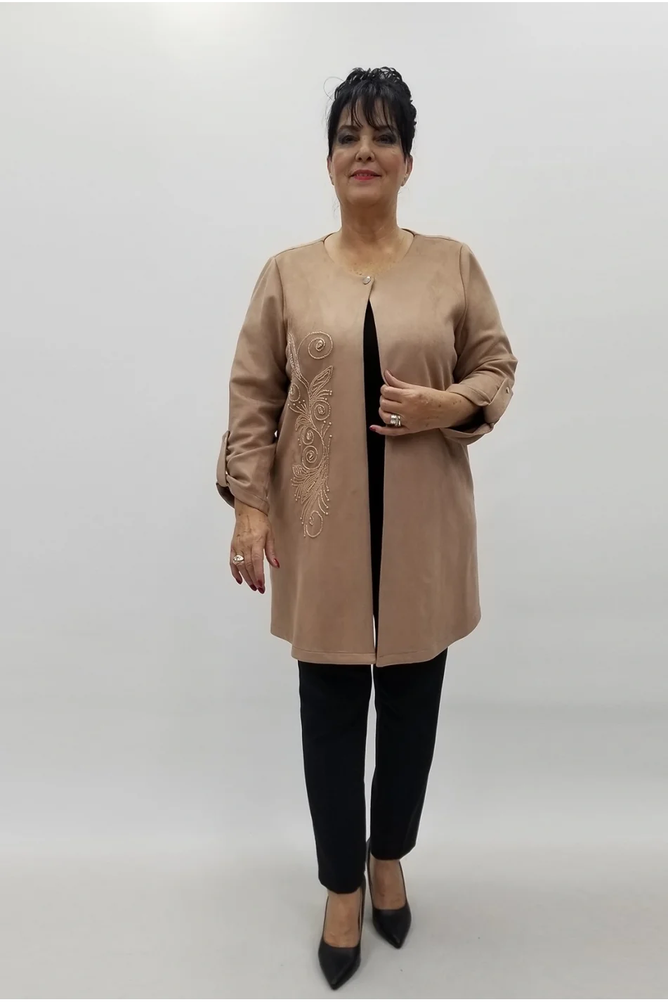 Miraggio Büyük Beden Ceket 4154 BEJ