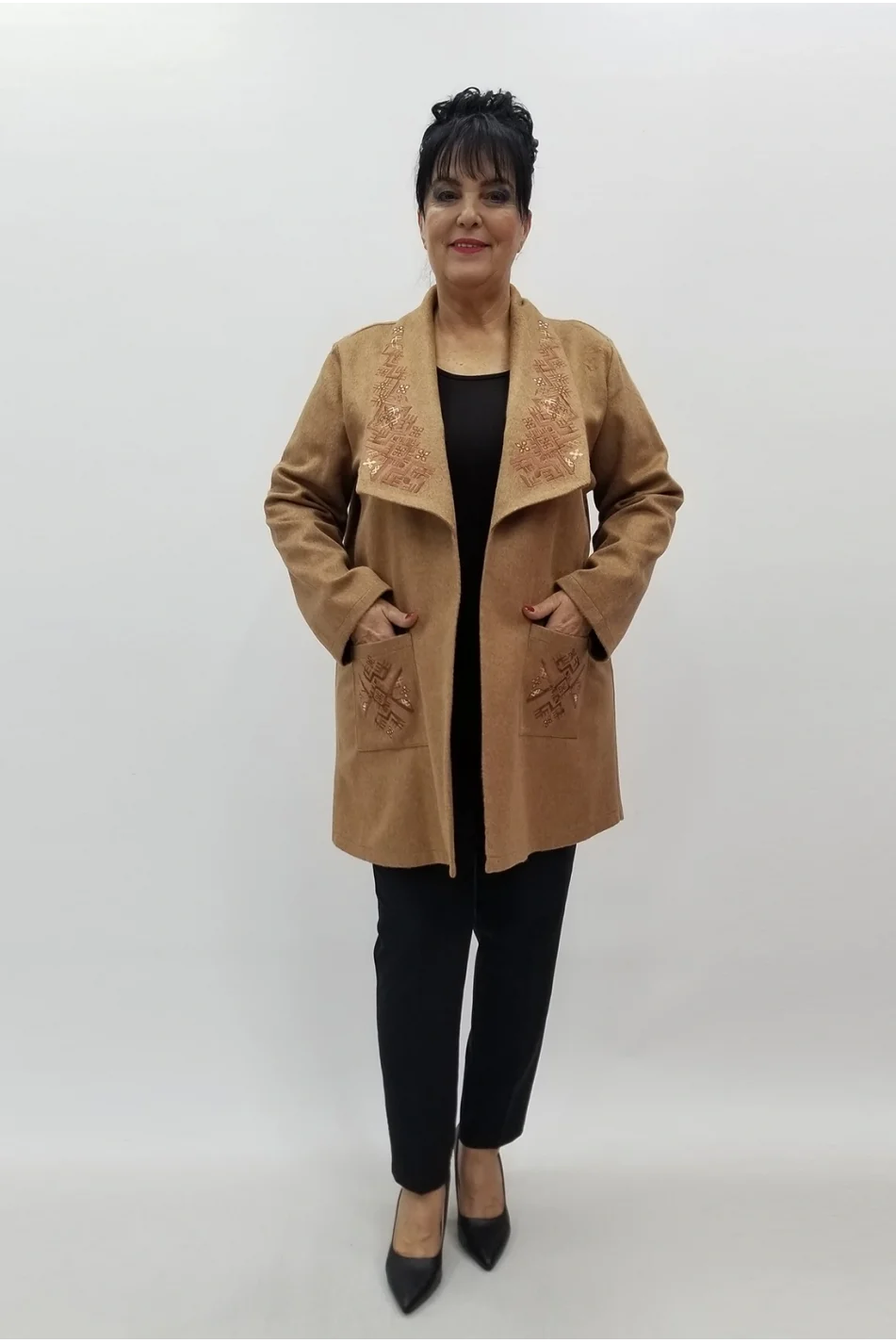 Miraggio Büyük Beden Ceket 4155 TABA