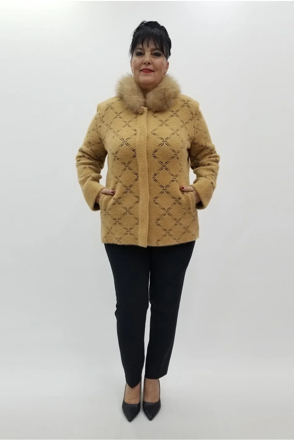 Miraggio Büyük Beden Ceket 4161 A-KAHVE