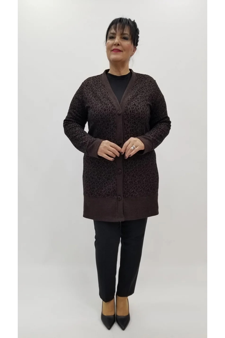 Miraggio Büyük Beden Ceket 4320 KAHVE