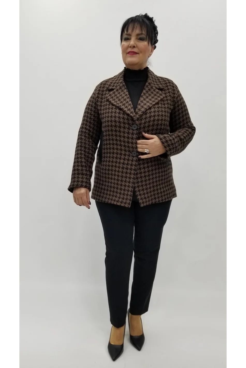 Miraggio Büyük Beden Ceket 4340 KAHVE