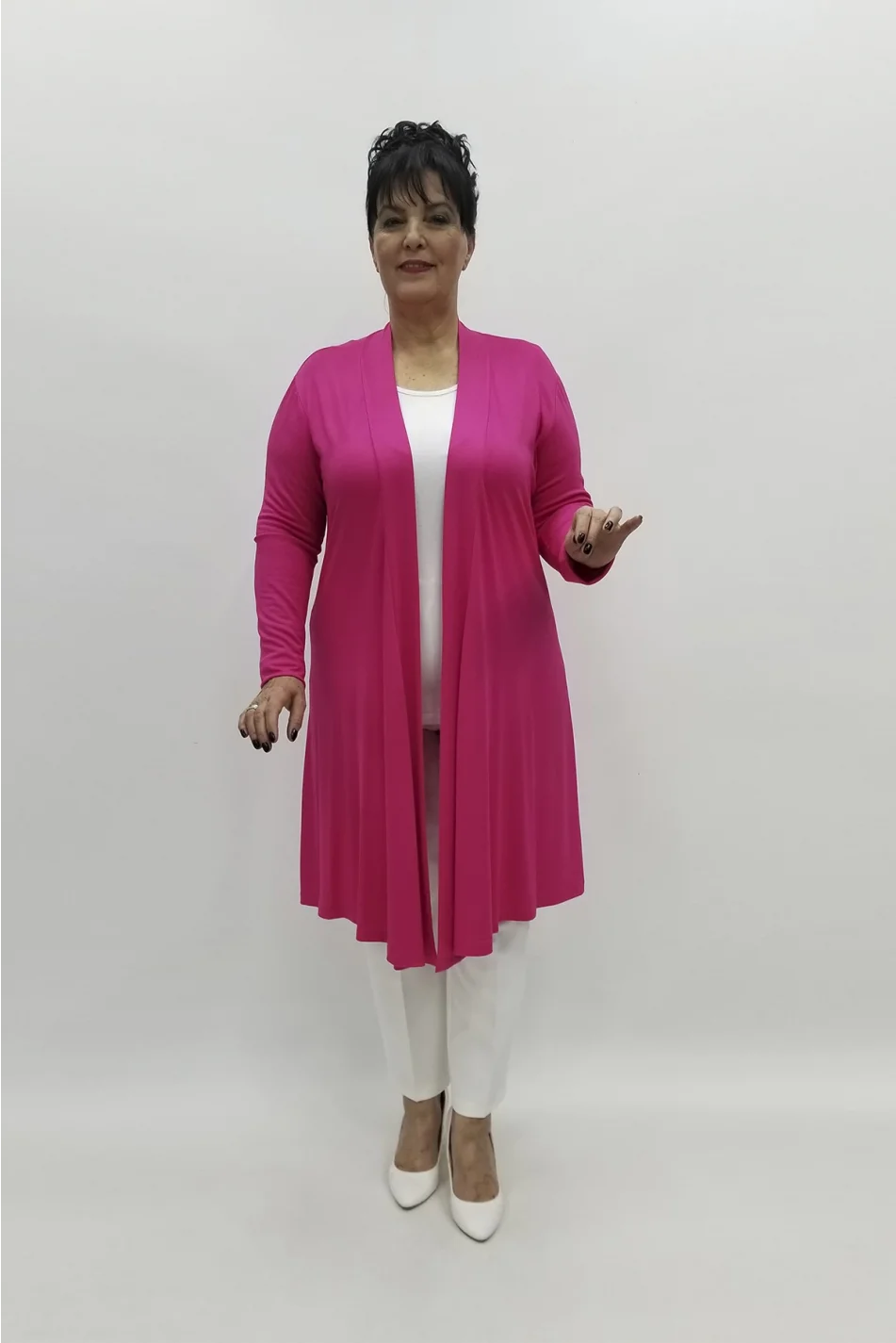 Miraggio Büyük Beden Ceket 96864 FUŞYA