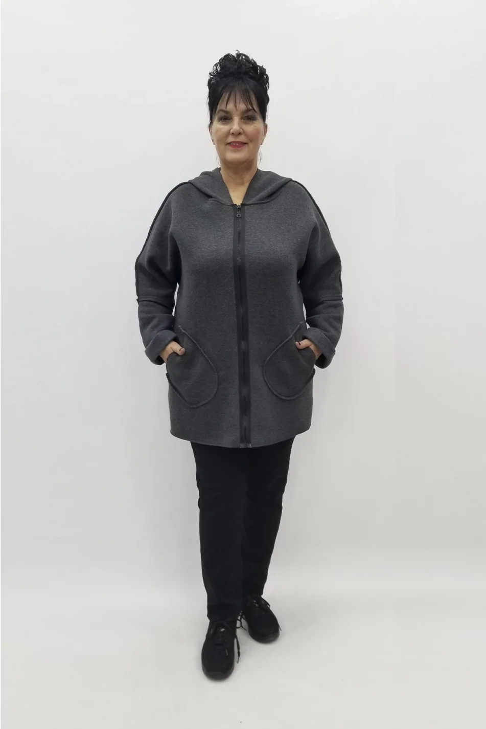 Miraggio Büyük Beden Ceket 98133 ANTRASİT