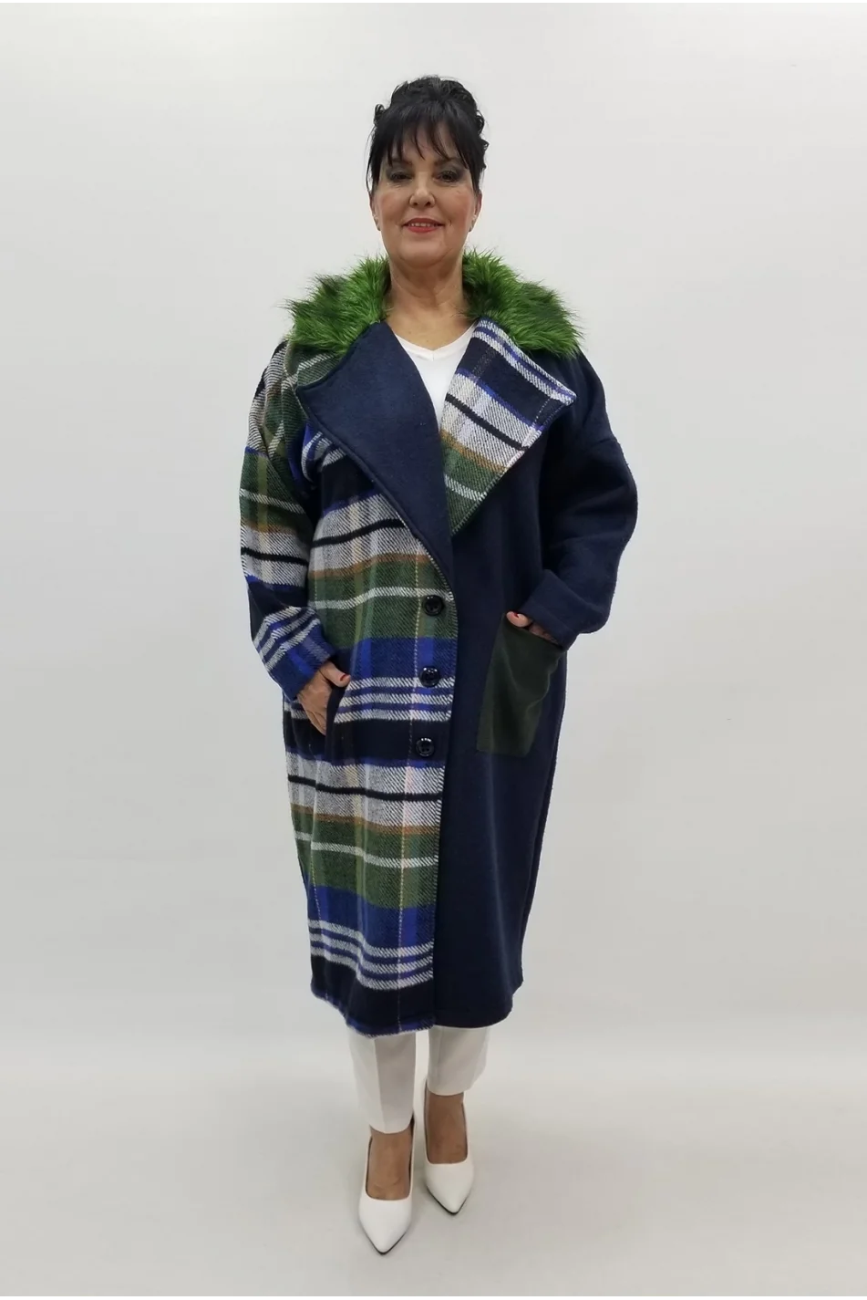 Miraggio Büyük Beden Ceket 99121 LACİVERT