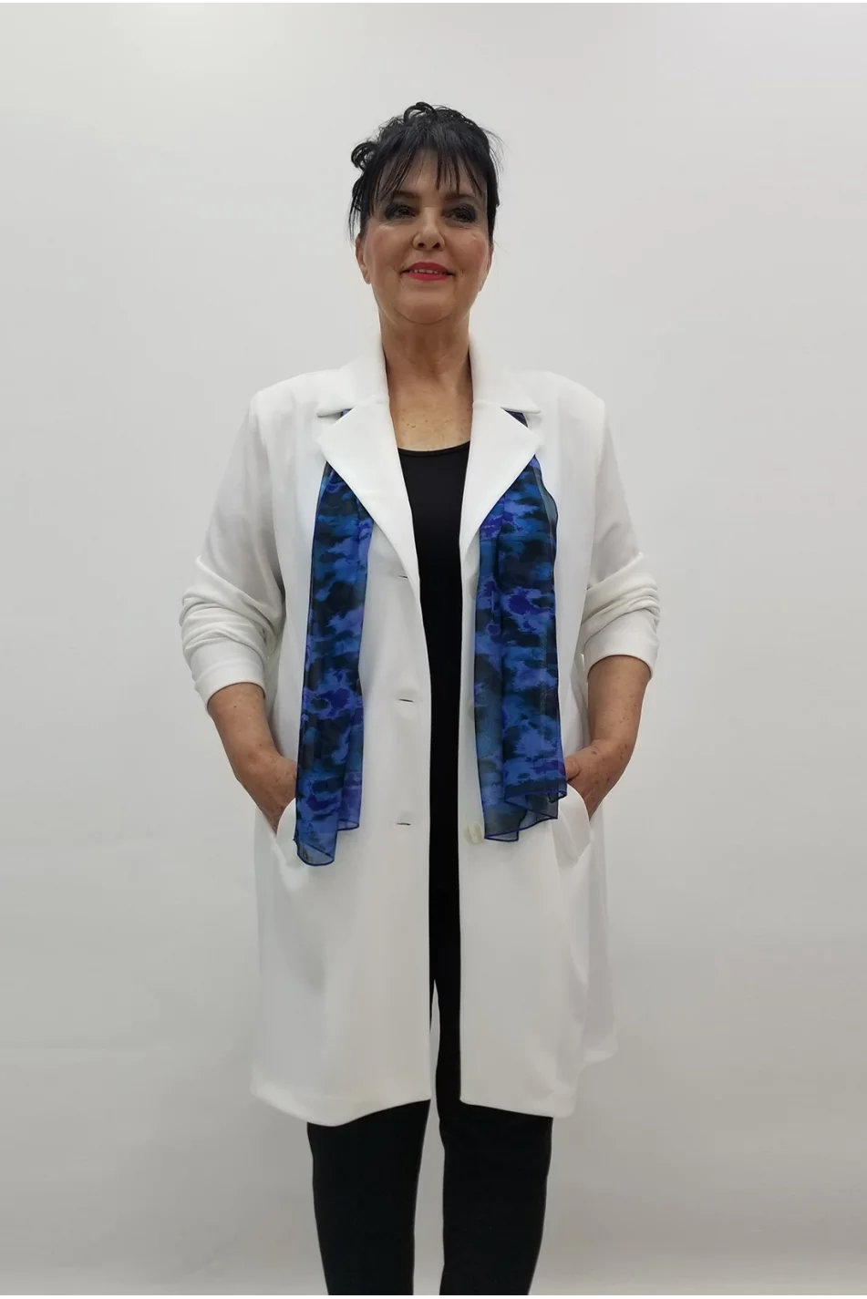 Miraggio Büyük Beden Ceket 99154 BEYAZ