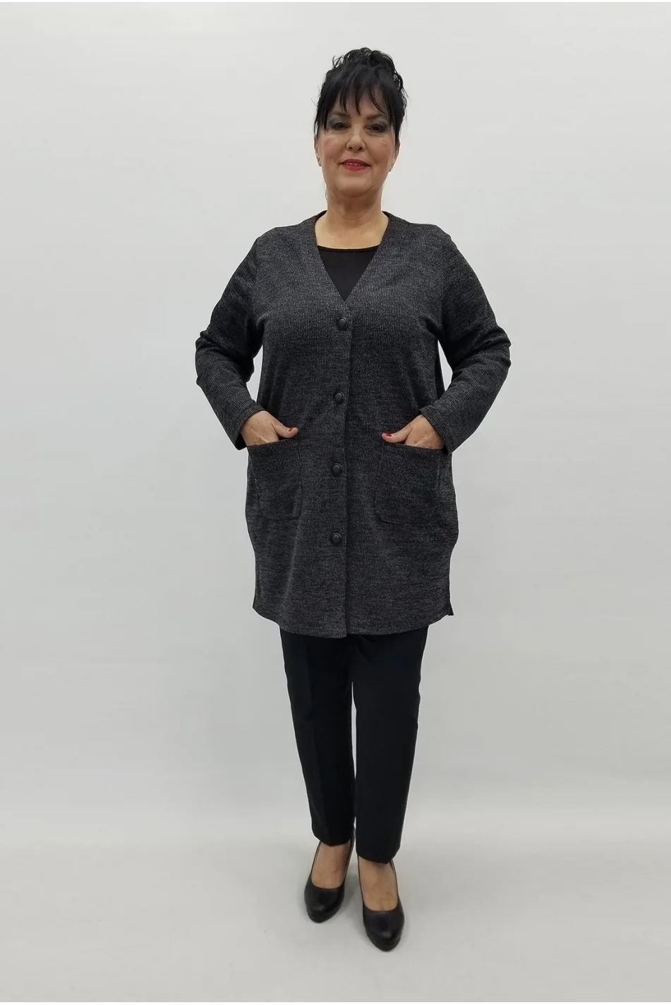 Miraggio Büyük Beden Ceket 99282 ANTRASİT