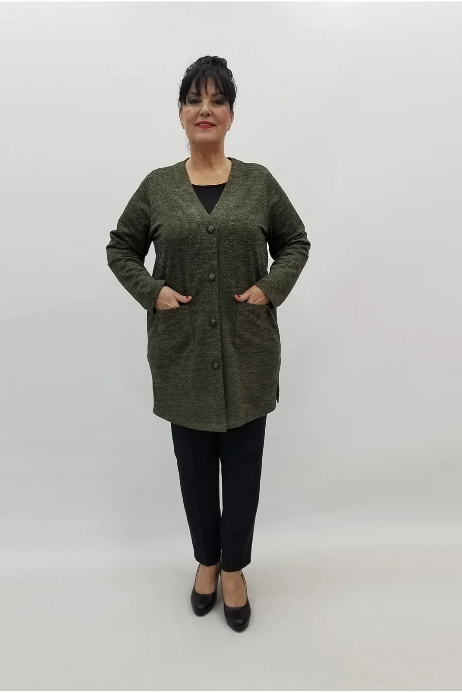 Miraggio Büyük Beden Ceket 99282 HAKİ