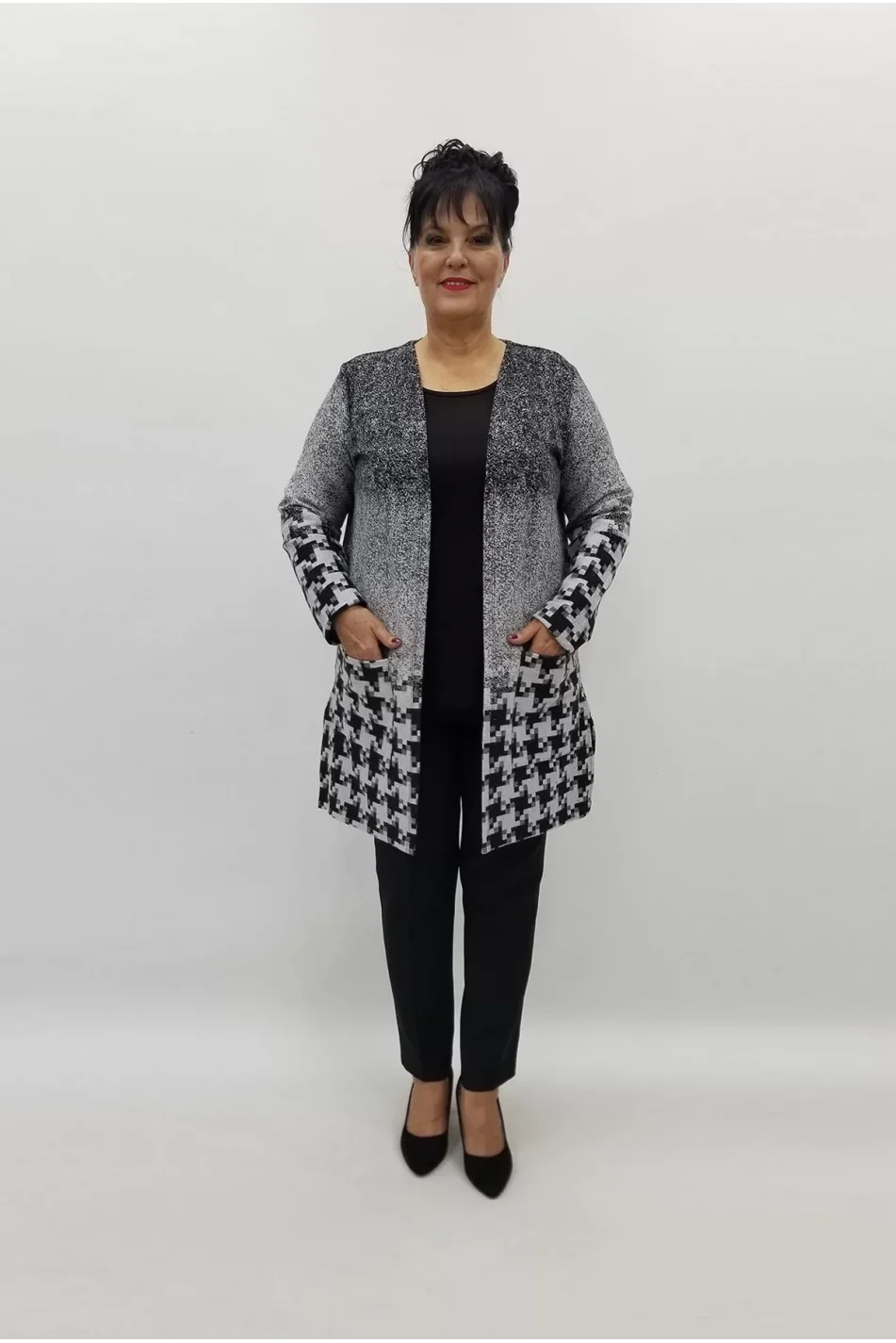 Miraggio Büyük Beden Ceket 99302 GRİ