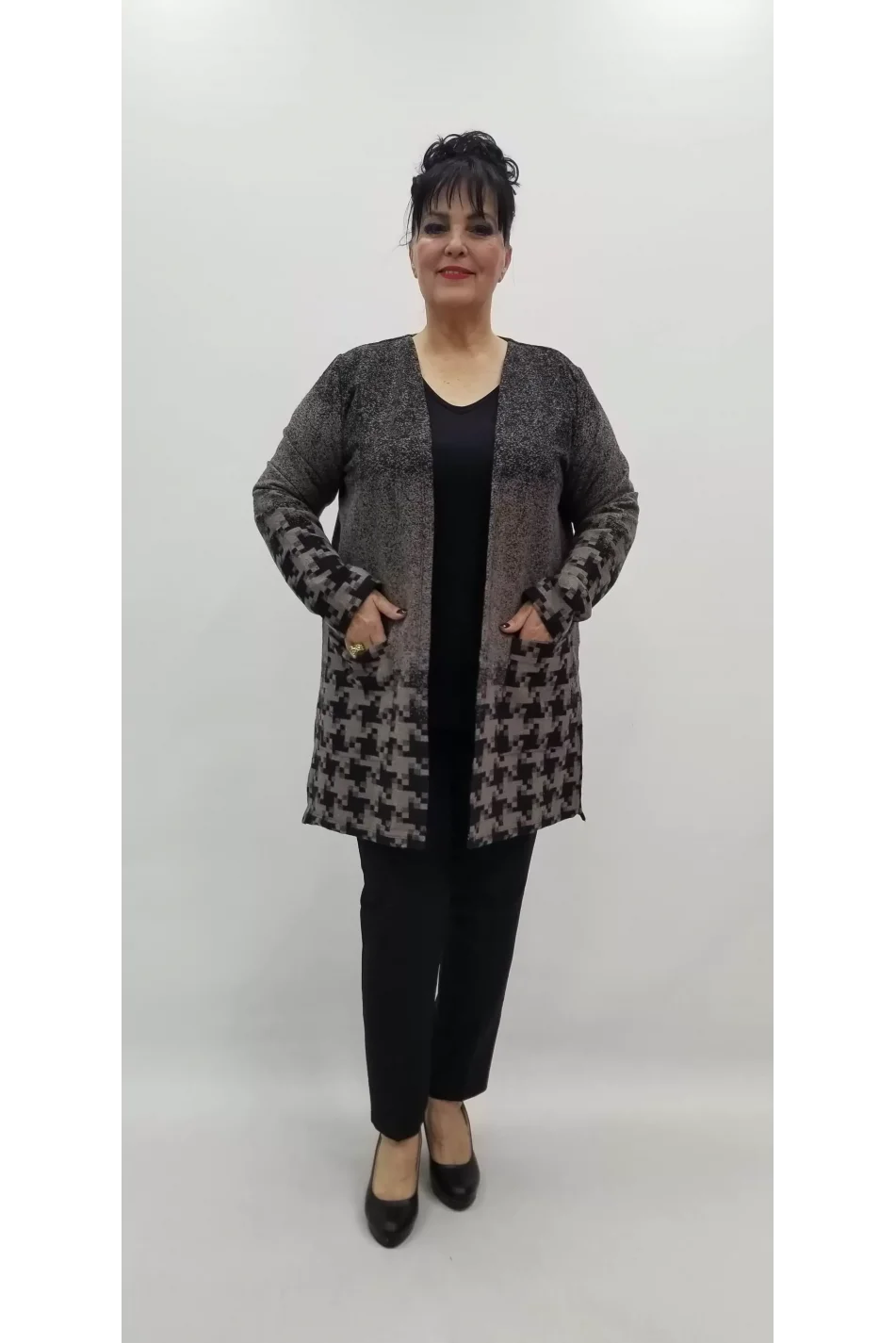 Miraggio Büyük Beden Ceket 99302 KAHVE