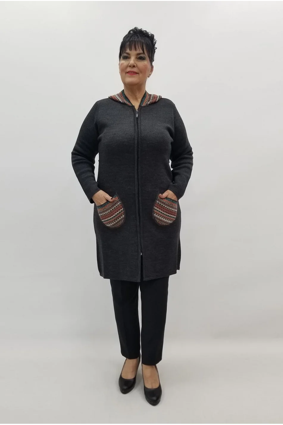 Miraggio Büyük Beden Ceket 99361 ANTRASİT