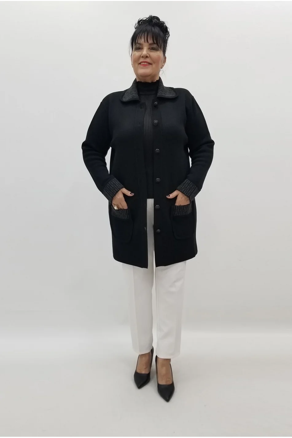 Miraggio Büyük Beden Ceket 99363 SİYAH