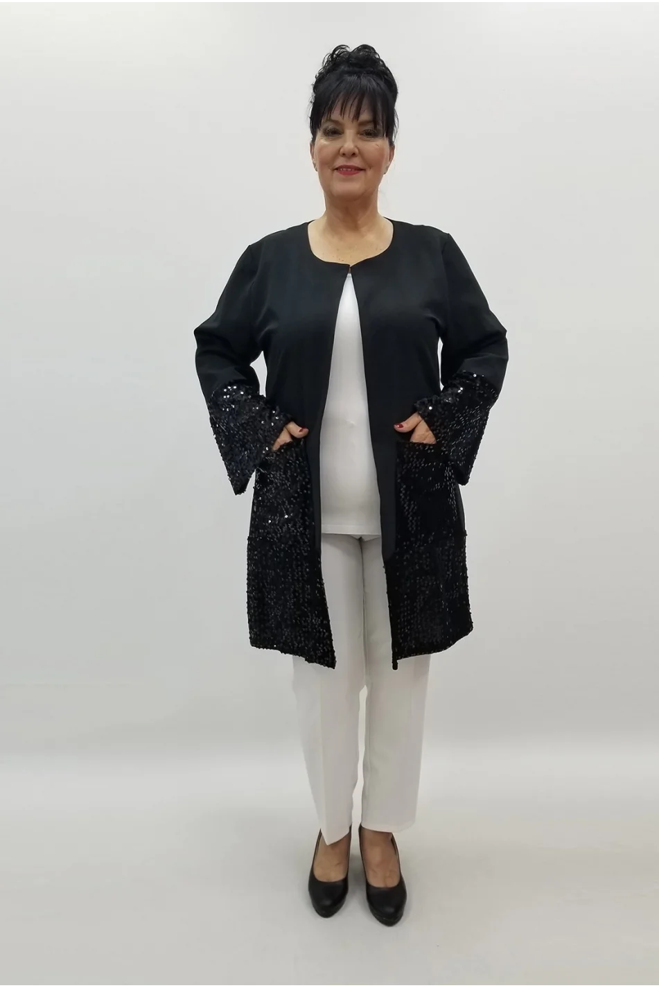 Miraggio Büyük Beden Ceket 99368 SİYAH