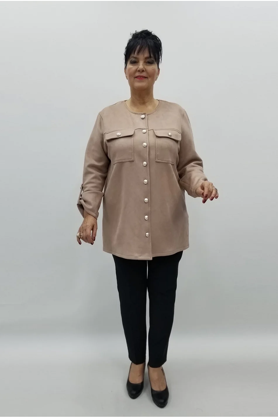 Miraggio Büyük Beden Ceket 99375 BEJ