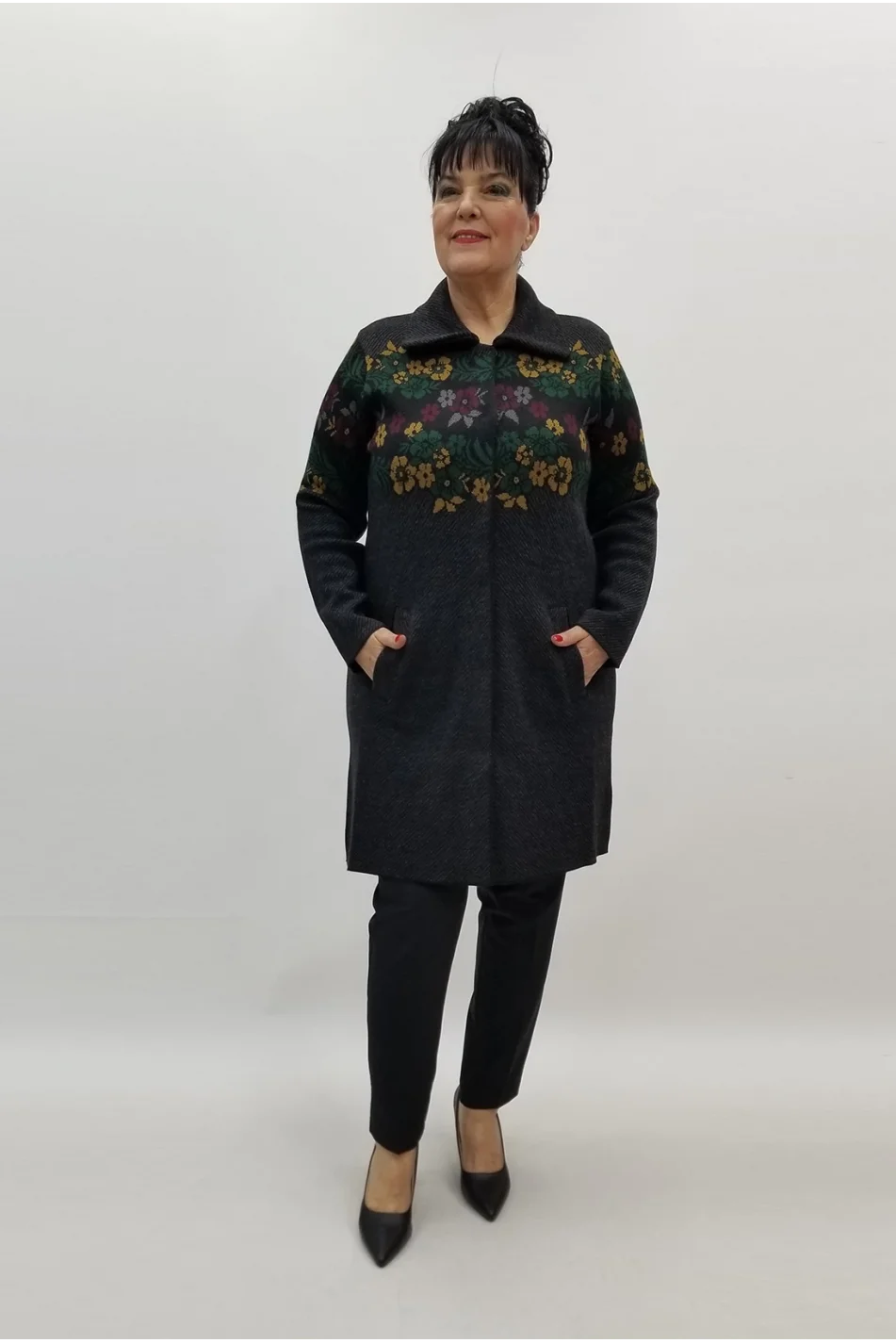 Miraggio Büyük Beden Ceket 99431 ANTRASİT