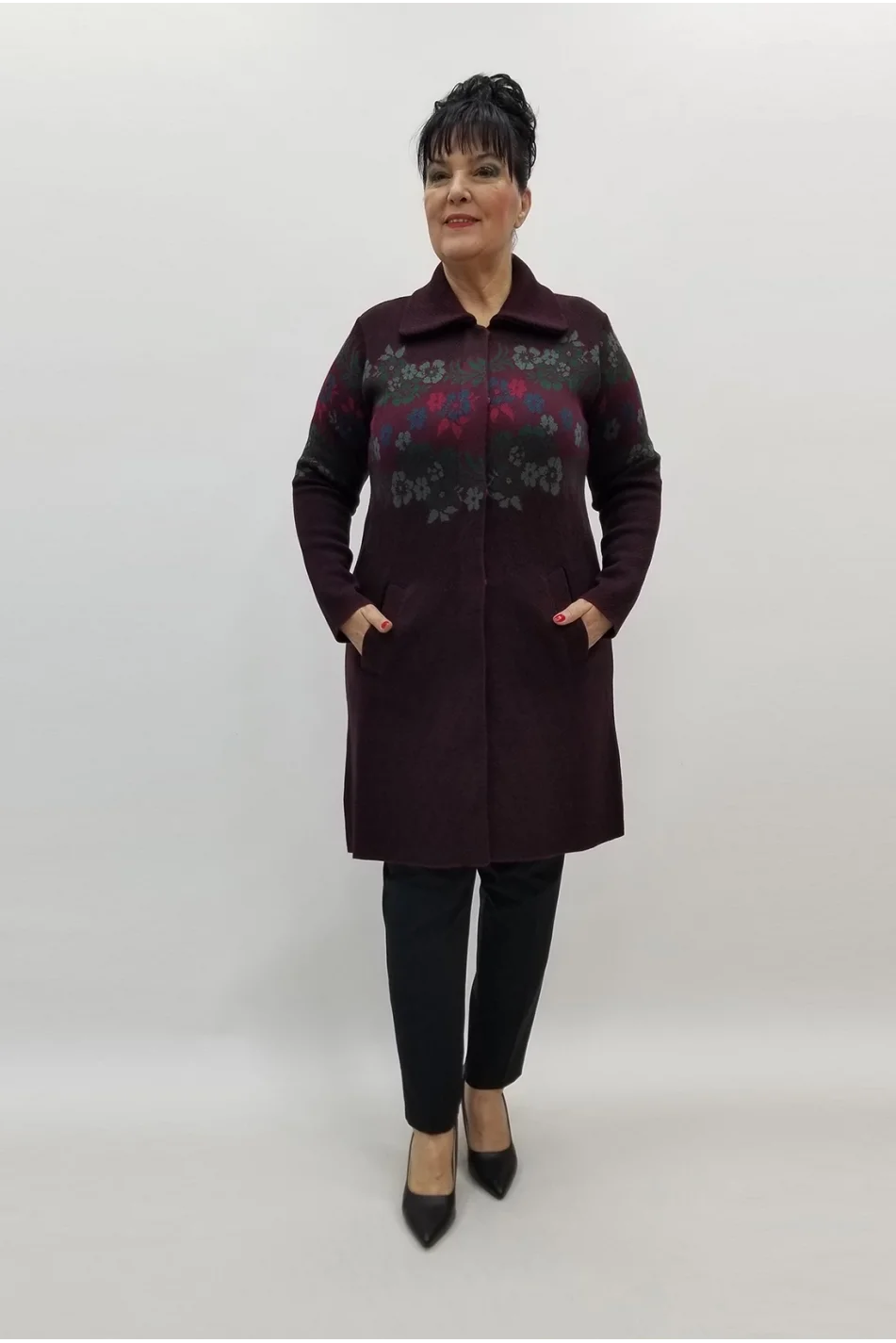 Miraggio Büyük Beden Ceket 99431 BORDO