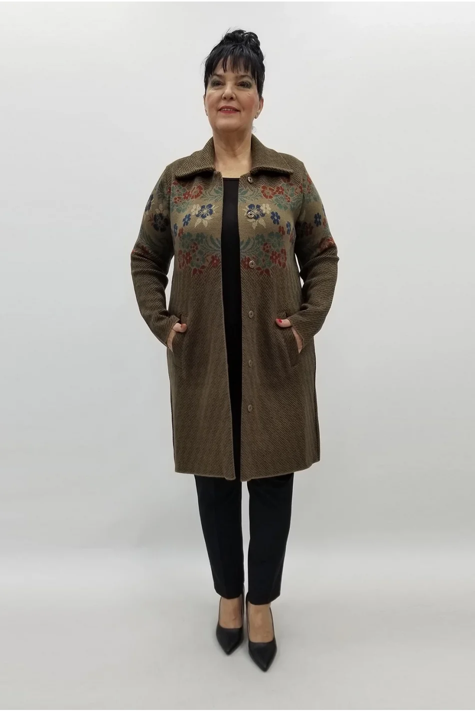 Miraggio Büyük Beden Ceket 99431 KAHVE