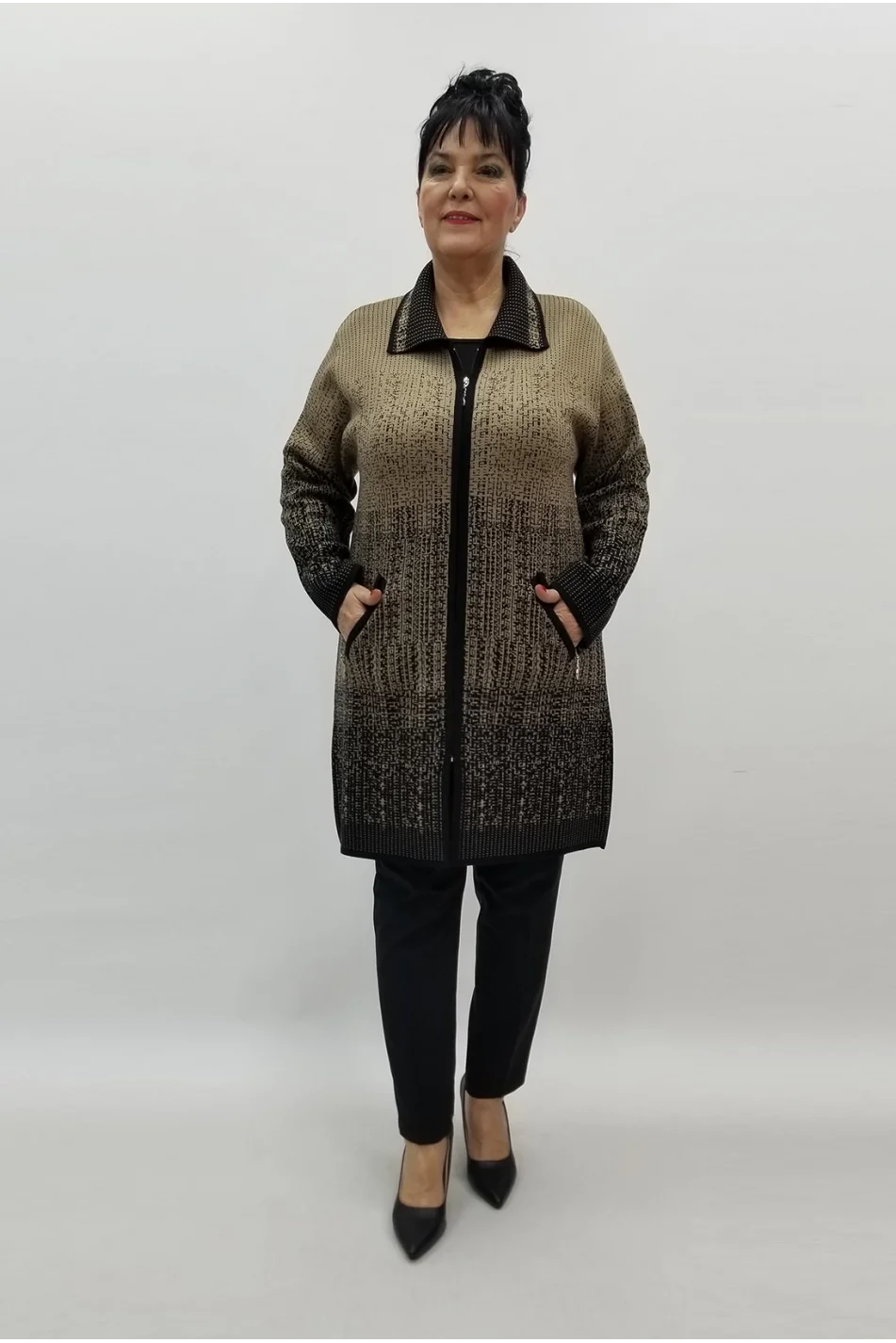 Miraggio Büyük Beden Ceket 99432 BEJ